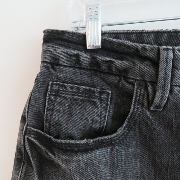 GOOD AMERICAN Good 90's Icon High Waisted Loose Ripped Jeans Black267 - Size 32 - Picture 6 of 14